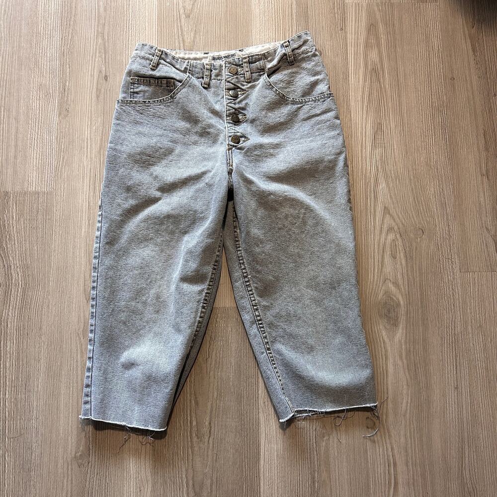 Women's Vintage 90's Guess Georges Marciano Denim Cut Off Button Fly Jeans 26x17